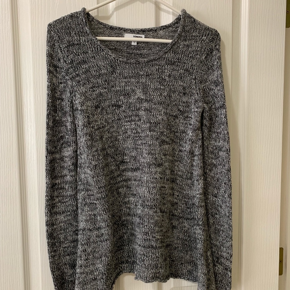 Marble Flowy Long Sleeve Top